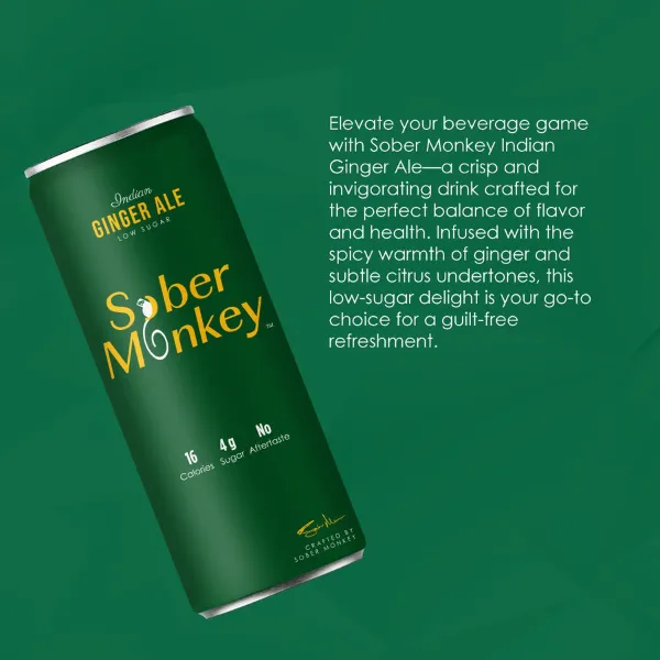 Sober Monkey Indian Ginger Ale
